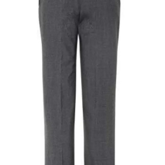 NWT Chaps Boys' Big Flat Front Dress Pants, charcoal gray, size 5 - Picture 2 of 3